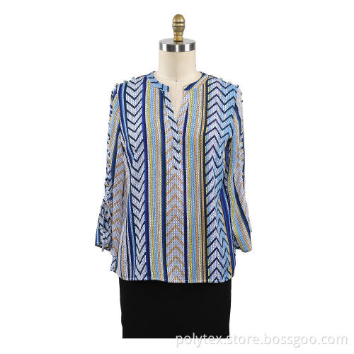 Long Sleeves Blouse Casual Ladies Shirt